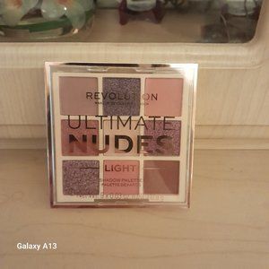 Revolution Makeup Ultimate Nudes Shadow Palette - Light.  Cruelty free and vegan